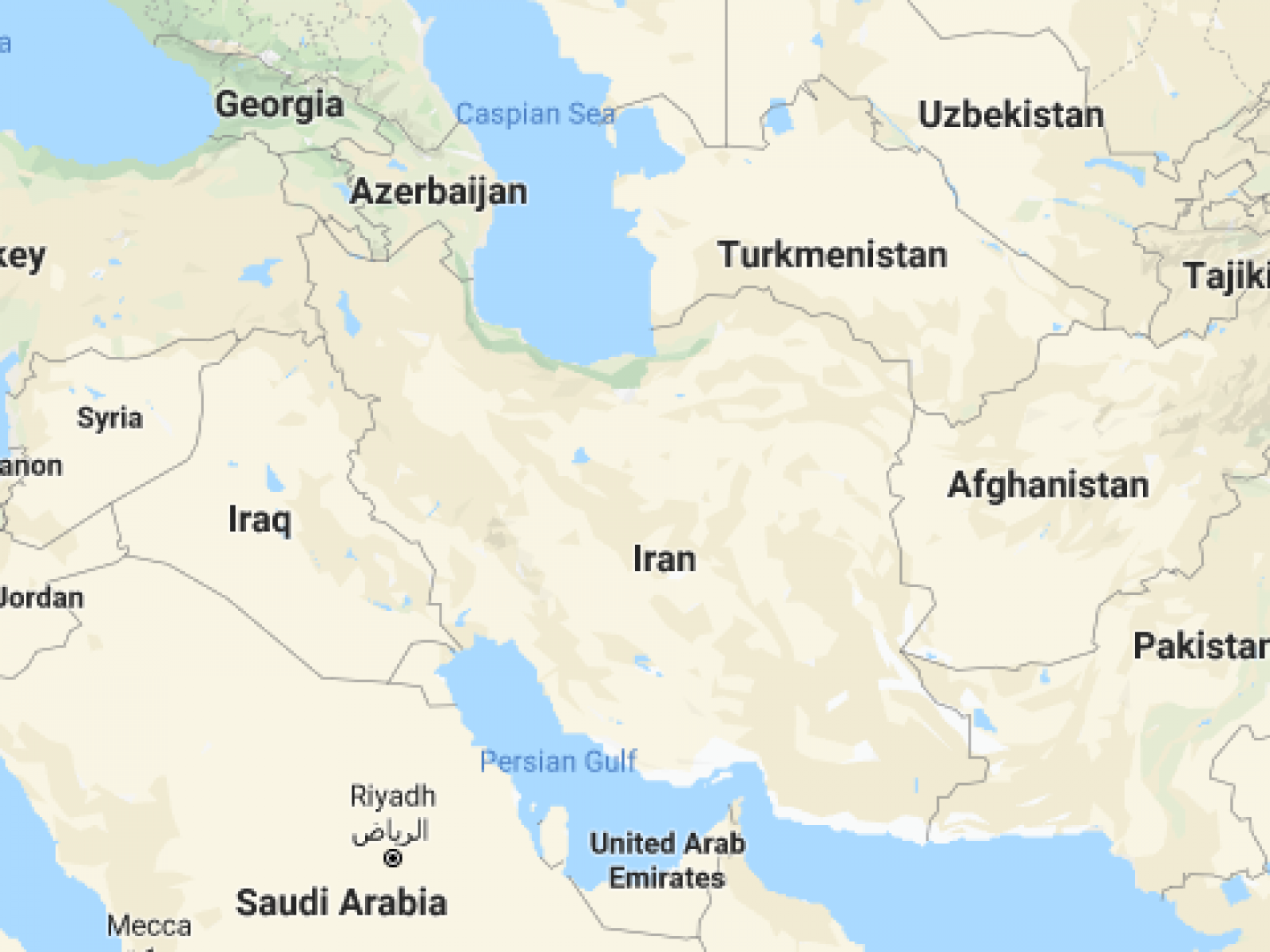 Iran and surrounding countries